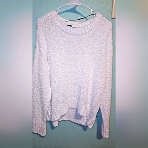 White crew sweater